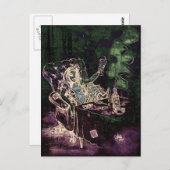 Alice Drink Absinthe Now (negatief) Briefkaart (Voorkant / Achterkant)