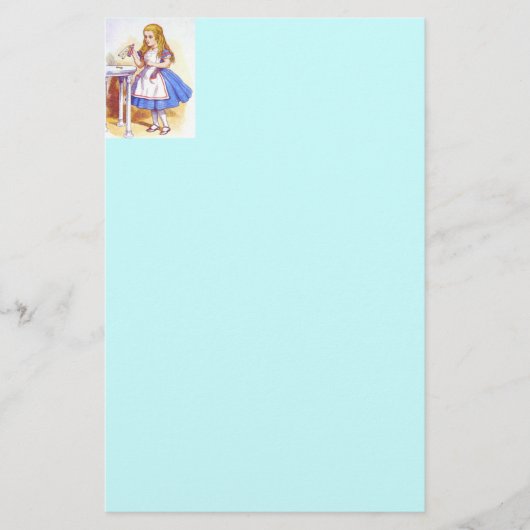 Alice Drink Kleur Briefpapier (Voorkant)