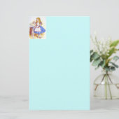 Alice Drink Kleur Briefpapier (Staand voorkant)