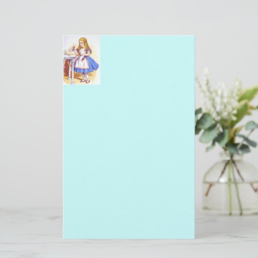 Alice Drink Kleur Briefpapier (Staand voorkant)