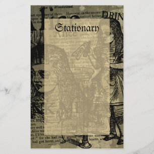 Alice Drink me Collage Briefpapier