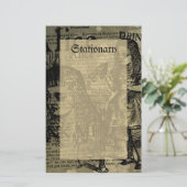 Alice Drink me Collage Briefpapier (Staand voorkant)