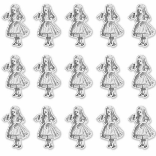 Alice Drink me Sticker (Voorkant)