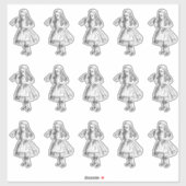  Alice Drink me Sticker (Vel)