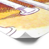 Alice Drinkt Volle Kleur Poster (Hoek)