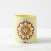 ALICE ~ Een gepersonaliseerd Snoep Delight Pattern Mok (Midden)