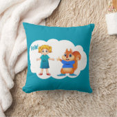 Alice en Aurovy Theme gekleurd Kussen (Deken)