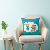 Alice en Aurovy Theme gekleurd Kussen (Stoel)