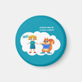 Alice en Aurovy Theme gekleurd Magneet (Voorkant)