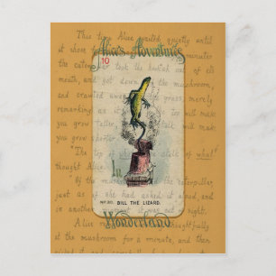 Alice en Bill the Lizard Briefkaart