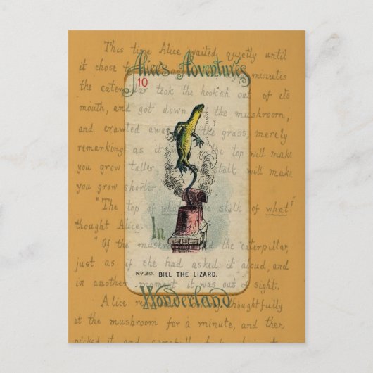 Alice en Bill the Lizard Briefkaart (Voorkant)