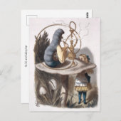 ALICE en Caterpillar - Avonturen in Wonderland Briefkaart (Voorkant / Achterkant)