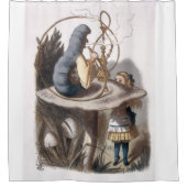 ALICE en Caterpillar - Avonturen in Wonderland Douchegordijn (Voorkant)