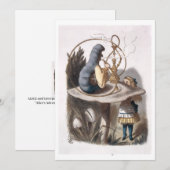 ALICE en Caterpillar - Avonturen in Wonderland Notitiekaartje (Voorkant / Achterkant)