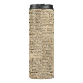 Alice en Cheshire Cat Quote Dictionary Art Thermosbeker (Achterkant)