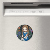 "Alice en de bloemen" Magneet (Insitu (Vaatwasser))