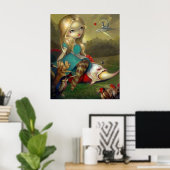 Alice en de Bosch Birds ART PRINT Wonderland (Thuiskantoor)