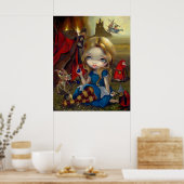Alice en de Bosch Monsters ART PRINT Wonderland (Keuken)