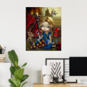Alice en de Bosch Monsters ART PRINT Wonderland (Thuiskantoor)