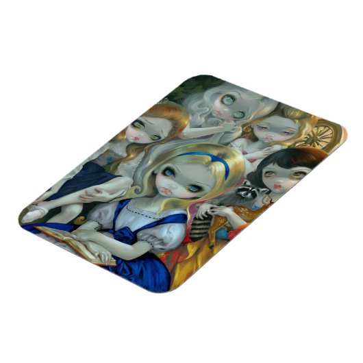 "Alice en de Bouguereau Prinsessen" Flex Magnet Magneet (Linkerzijde)