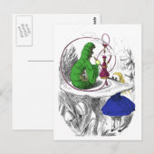 Alice en de Caterpijler Briefkaart (Voorkant / Achterkant)