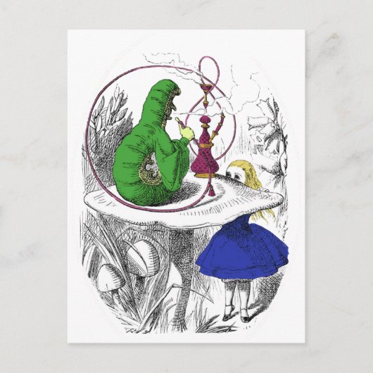 Alice en de Caterpijler Briefkaart (Voorkant)