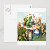 Alice en de Caterpijler in Wonderland Briefkaart (Voorkant / Achterkant)