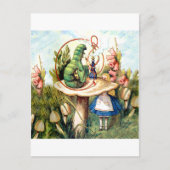 Alice en de Caterpijler in Wonderland Briefkaart (Voorkant)