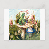 Alice en de Caterpijler in Wonderland Briefkaart (Voorkant)