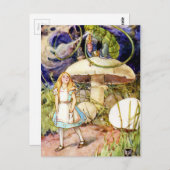 Alice en de Caterpijler in Wonderland Briefkaart (Voorkant / Achterkant)