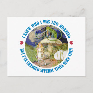 Alice en de Caterpijler in Wonderland Briefkaart