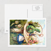 Alice en de Caterpijler in Wonderland Briefkaart (Voorkant / Achterkant)