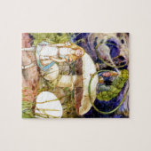 Alice en de Caterpijler in Wonderland Legpuzzel (Horizontaal)