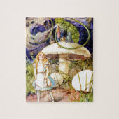 Alice en de Caterpijler in Wonderland Legpuzzel (Verticaal)