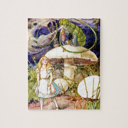 Alice en de Caterpijler in Wonderland Legpuzzel (Verticaal)