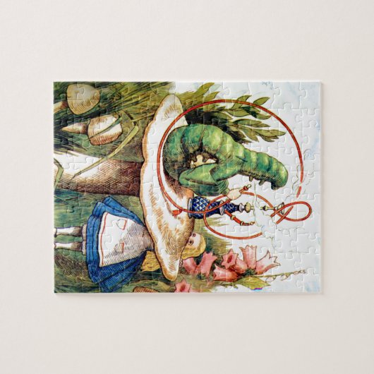 Alice en de Caterpijler in Wonderland Legpuzzel (Horizontaal)