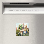 Alice en de Caterpijler in Wonderland Magneet (Insitu (Vaatwasser))