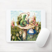 Alice en de Caterpijler in Wonderland Muismat (Met muis)