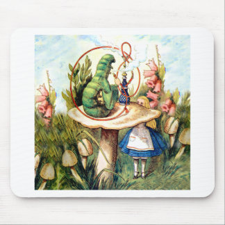 Alice en de Caterpijler in Wonderland Muismat