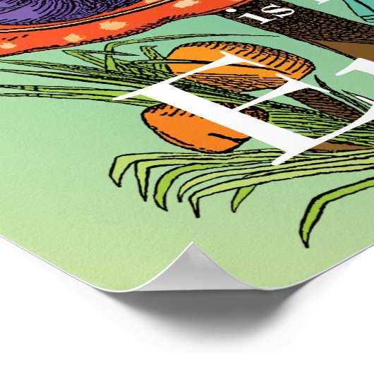 Alice en de Caterpijler in Wonderland Poster (Hoek)