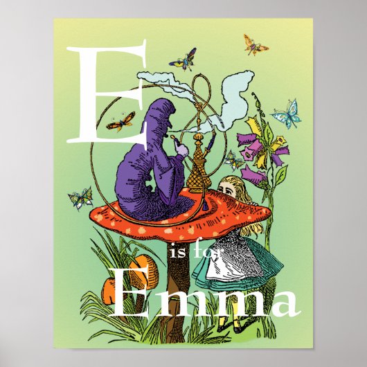 Alice en de Caterpijler in Wonderland Poster (Voorkant)