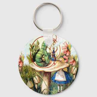 Alice en de Caterpijler in Wonderland Sleutelhanger
