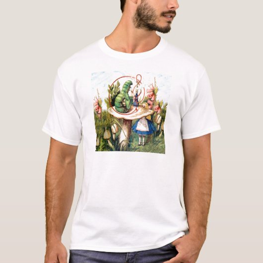 Alice en de Caterpijler in Wonderland T-shirt (Voorkant)