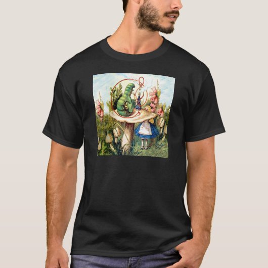 Alice en de Caterpijler in Wonderland T-shirt (Voorkant)