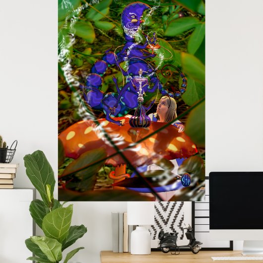 Alice en de Caterpijler Poster (Thuiskantoor)