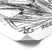 Alice en de Caterpijler Poster (Hoek)