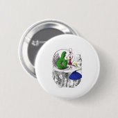 Alice en de Caterpijler Ronde Button 5,7 Cm (Voorkant /achterkant)