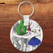 Alice en de Caterpijler Sleutelhanger (Voorkant)