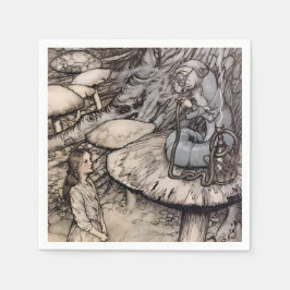 Alice en de Caterpillar Wonderland Party Rackham Servet