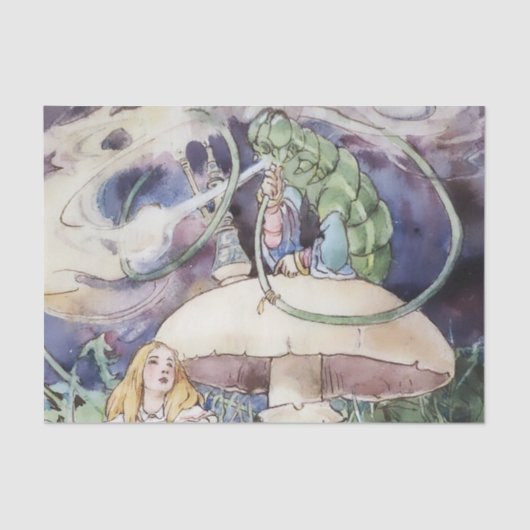 "Alice en de Caterstyle" door Alice B Woodward Tissuepapier (Voorkant)